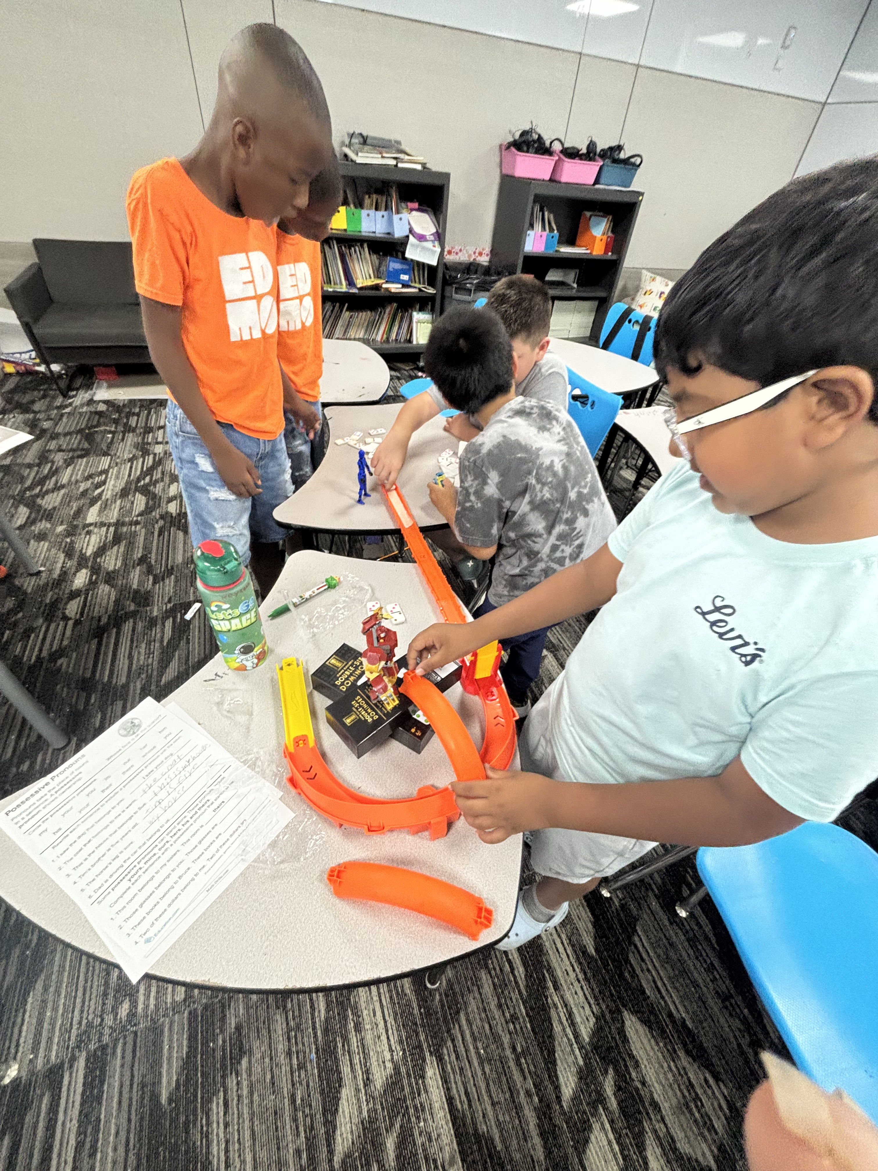 Rube Goldberg station in progress
