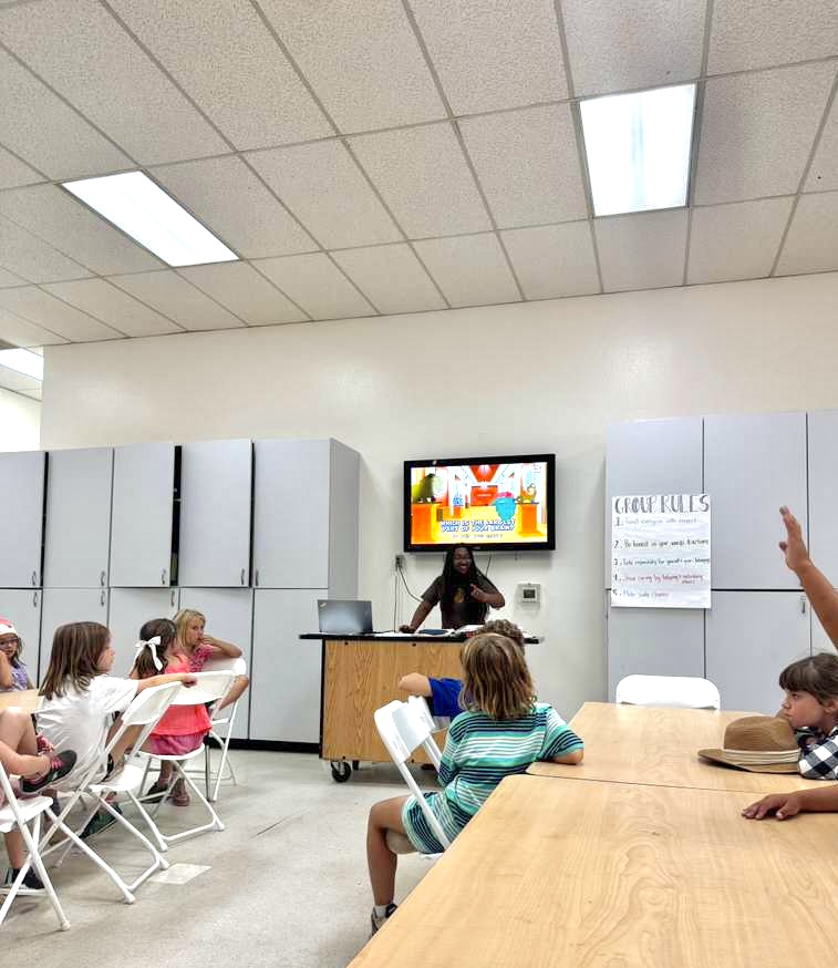 Anya presenting the lesson intro